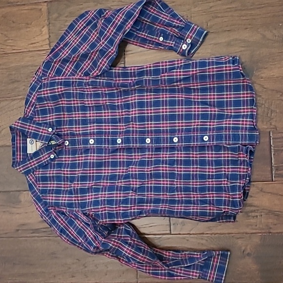 💰 J Khaki boy's plaid long-sleeved button-up shirt size Medium - Picture 1 of 4
